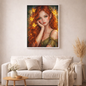 Flamme des Zauberwaldes - Diamond Painting Kit - AI Artwork by Farbenzauberwelt 50x70cm (eckige Steine)