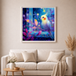 Der kleine Sternensänger - Diamond Painting Kit -  Artwork by shiny_unicorn.ai 70x70cm (eckige Steine)