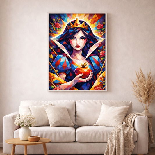 Der rote Fairy Tale Apfel - Diamond Painting Kit - AI Artwork by Planetenparty 40x60cm (eckige Steine)