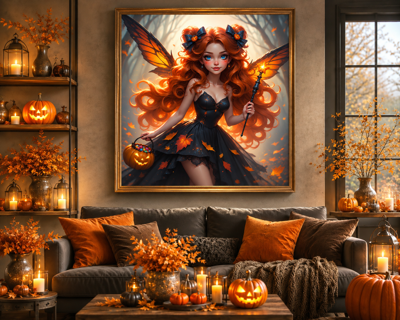 Autumn Roses - Diamond Painting Kit | 50*65 cm | 130 DMC Colors | Artwork by Anny_Ai