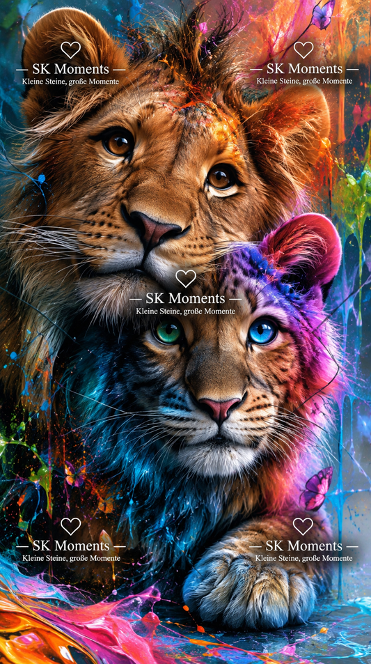 Seelen der Savanne – Diamond Painting 70 × 120 cm – Ray Spark – SK Moments