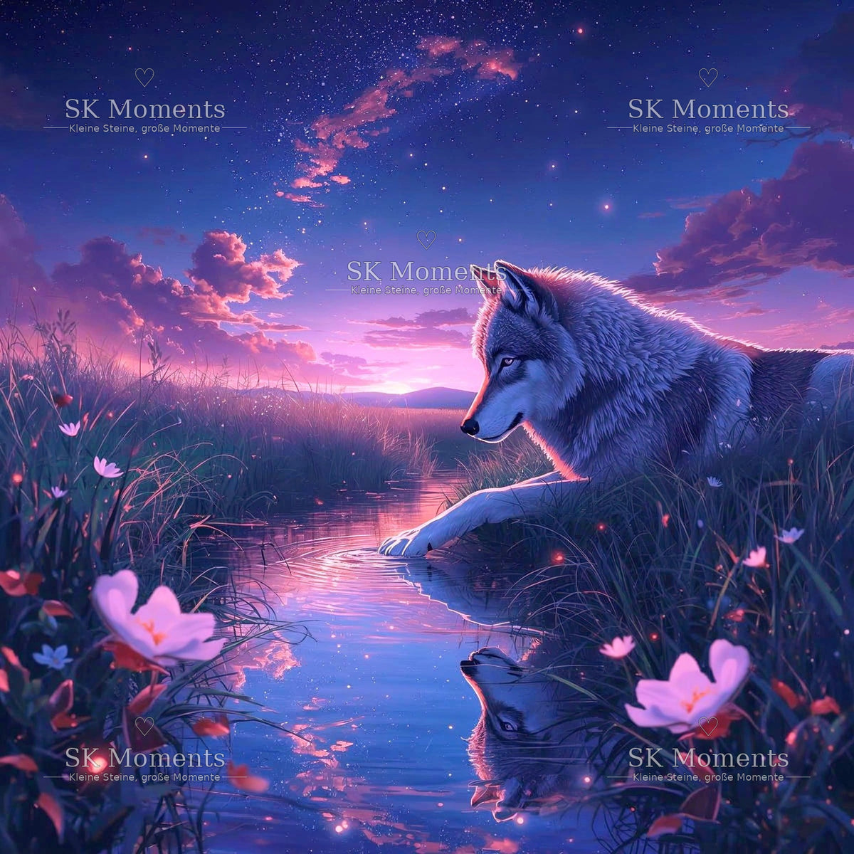Wächterin Nala – Diamond Painting mit SK Moments Wasserzeichen