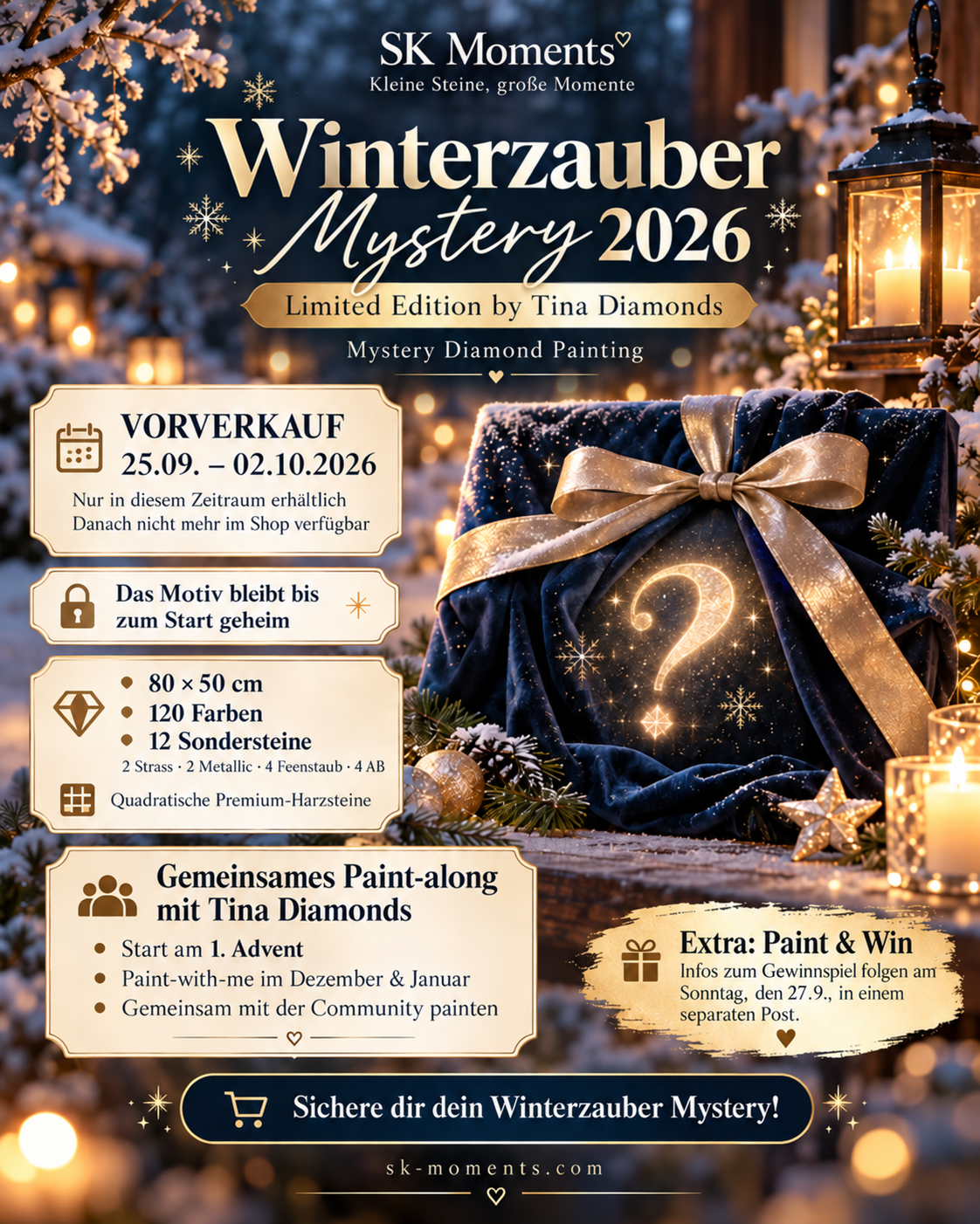 Winterzauber Mystery 2026 – Vorverkauf Limited Edition by Tina Diamonds